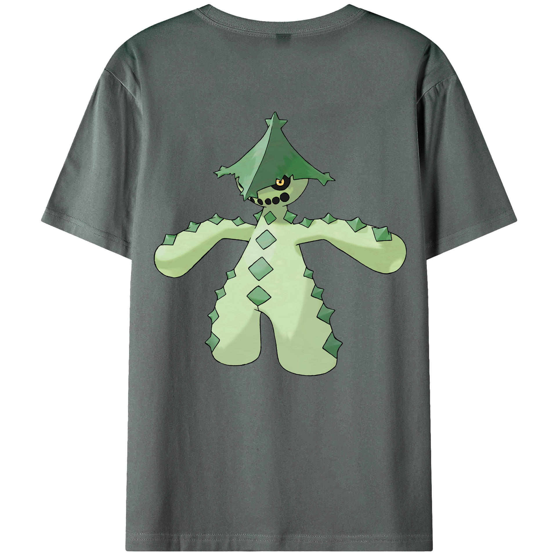（画像用） ポケットモンスター Pokémon 綿100％ メンズ半袖Tシャツ（バックプリント） 通気性
